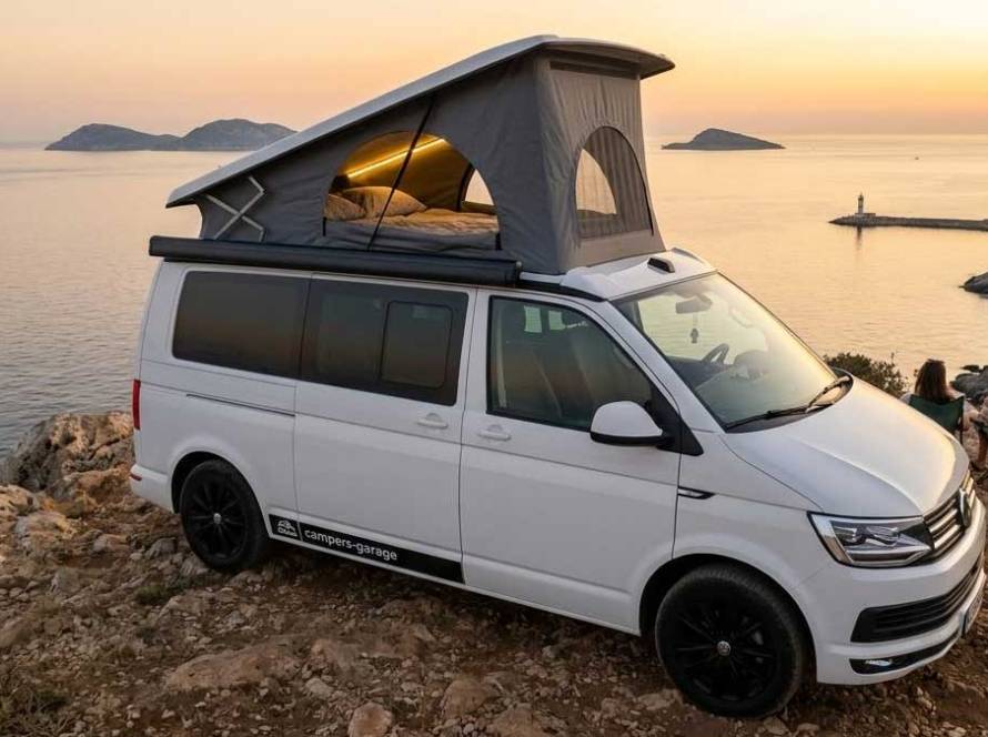 camper van pop up roof acilir tavan